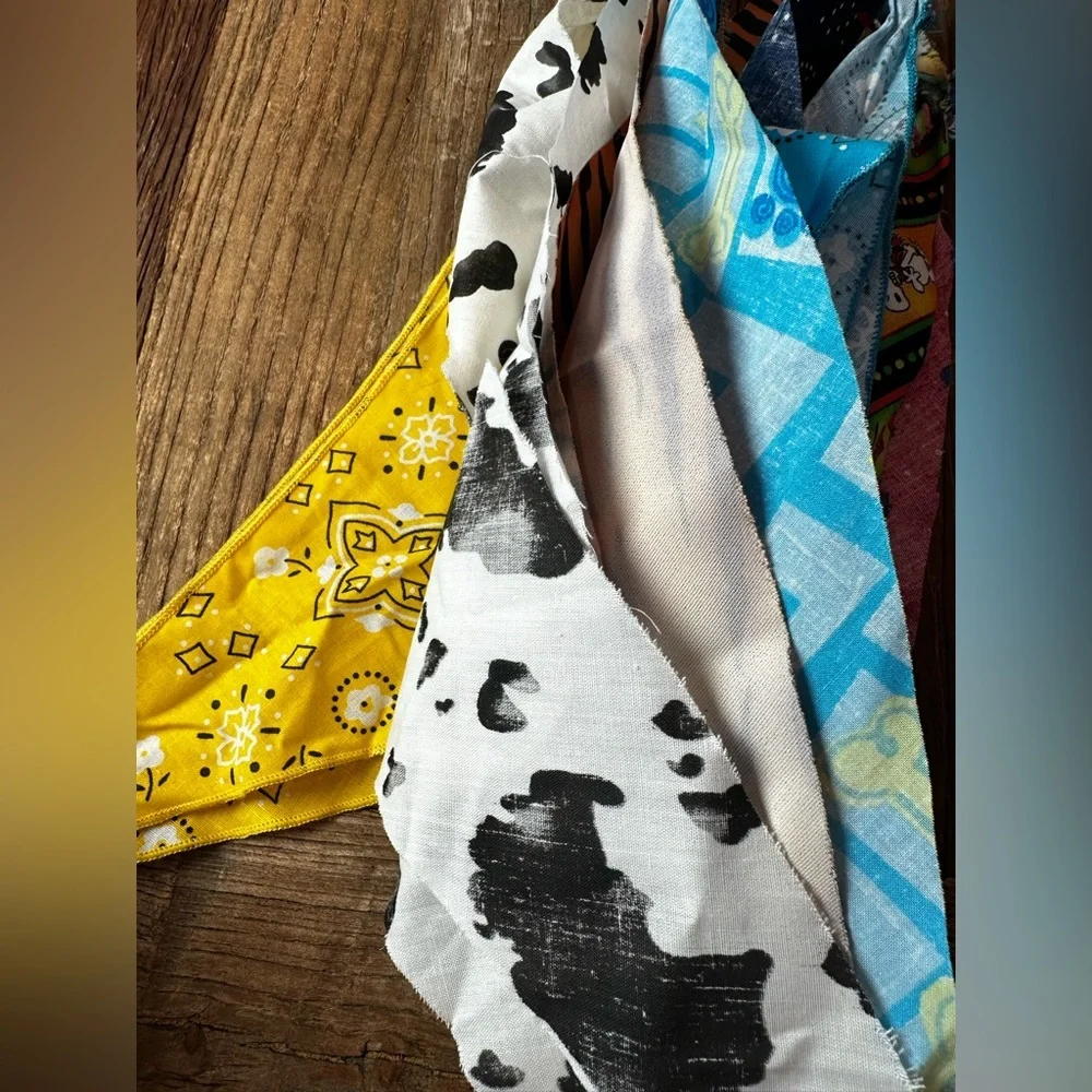 Colorful Dog Bandana Set (scarf) for Xsmall dogs